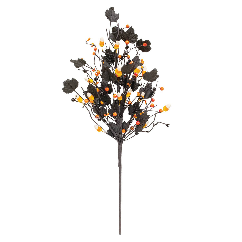 Spooky Candy Corn & Berries Spray - 25.5"
