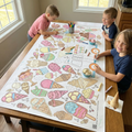Ice Cream Coloring Tablecloth Summer Activity for Kids