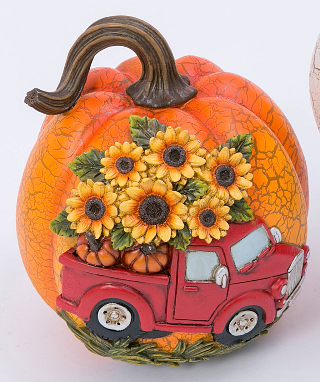 Thanksgiving Elegant Resin Harvest Pumpkins 8.8in, 2 styles