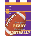 Football Purple & Gold Garden Flag