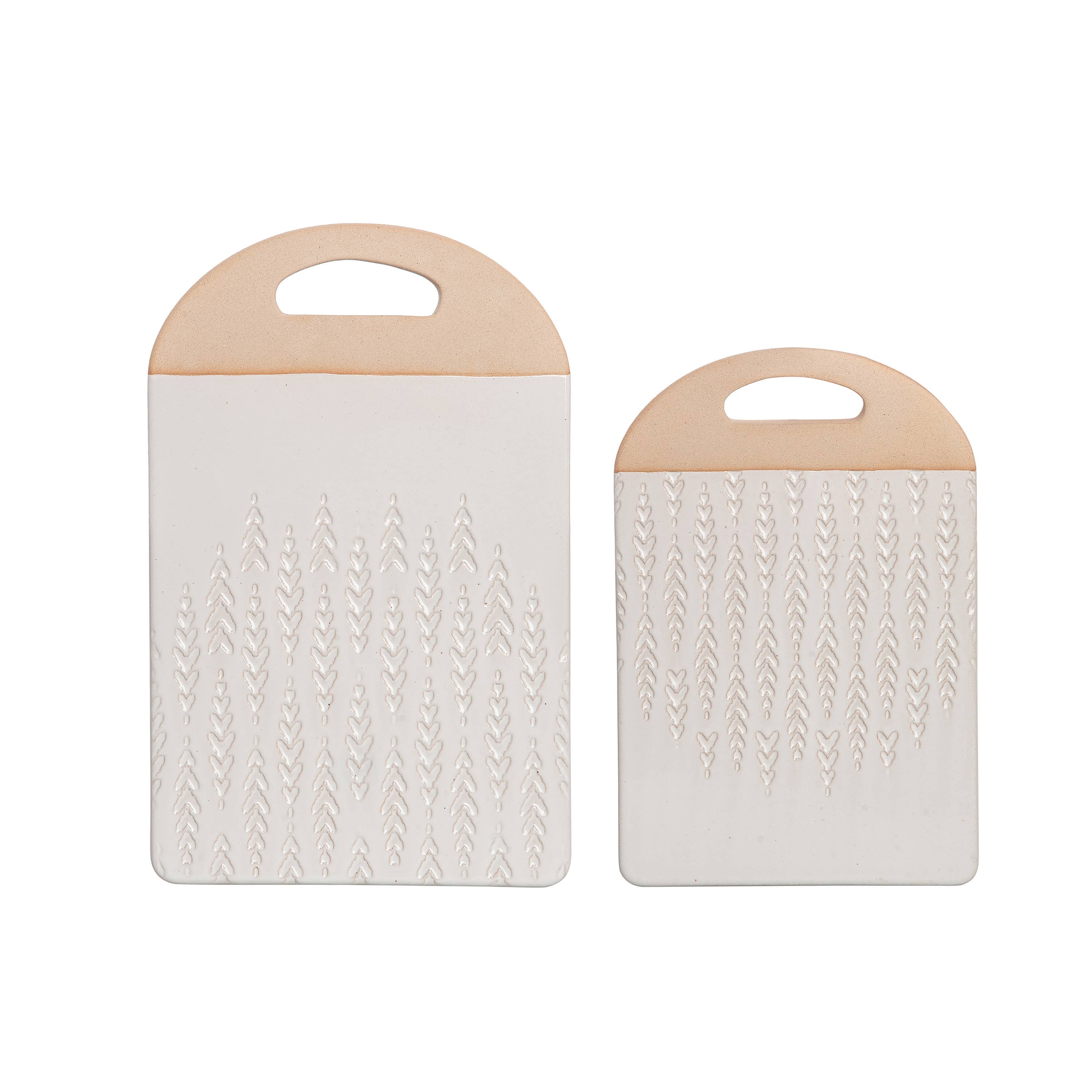 Stoneware Serving Board Set of 2 - Fall Harvest