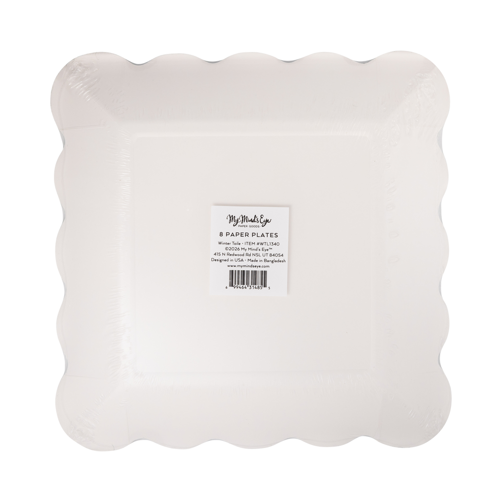 Winter Toile Plate - 9"