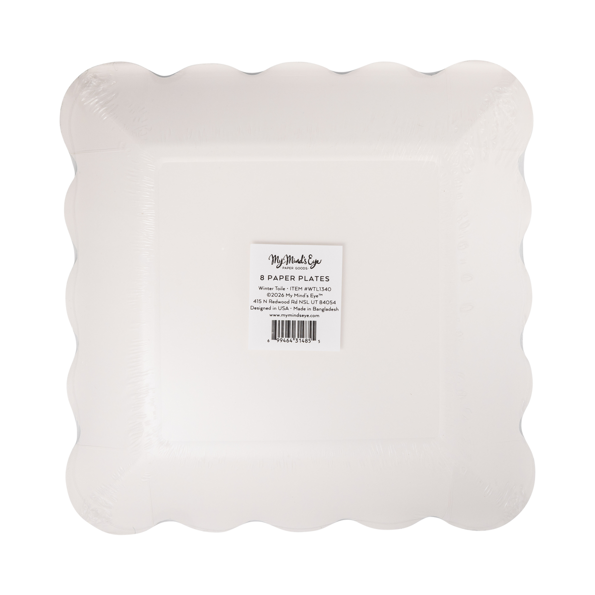 Winter Toile Plate - 9"