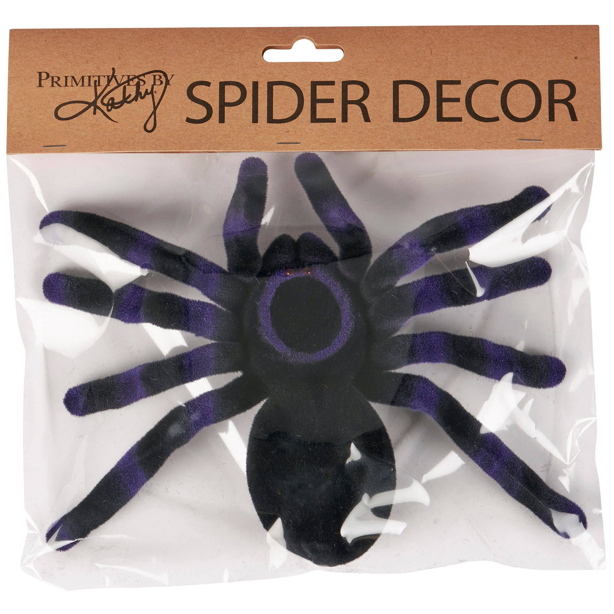 Large Purple Flocked Spider
