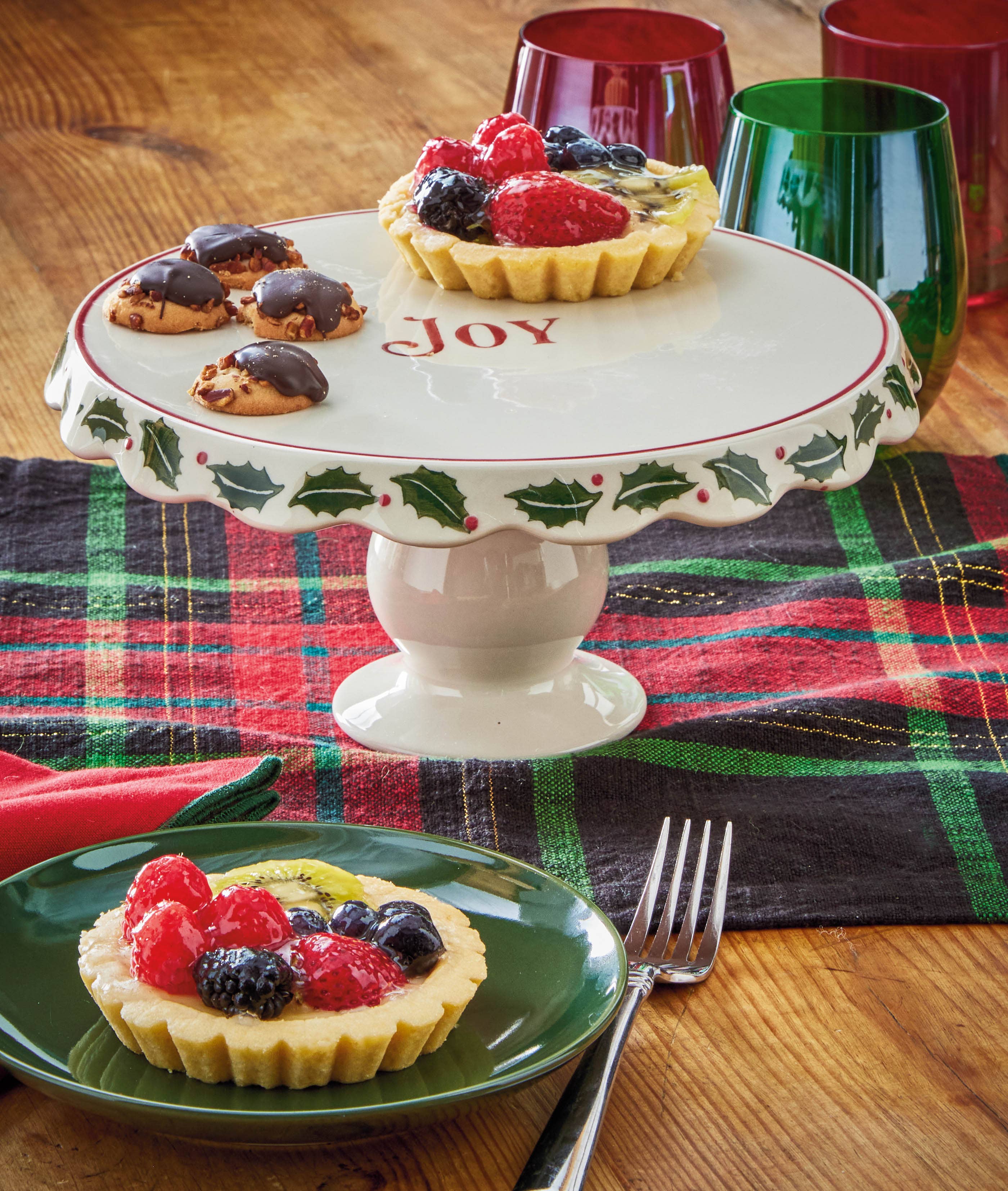 Tis The Season Cake Plate