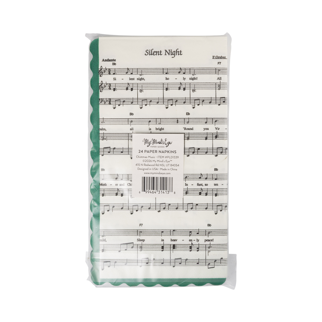 Christmas Music Dinner Napkin