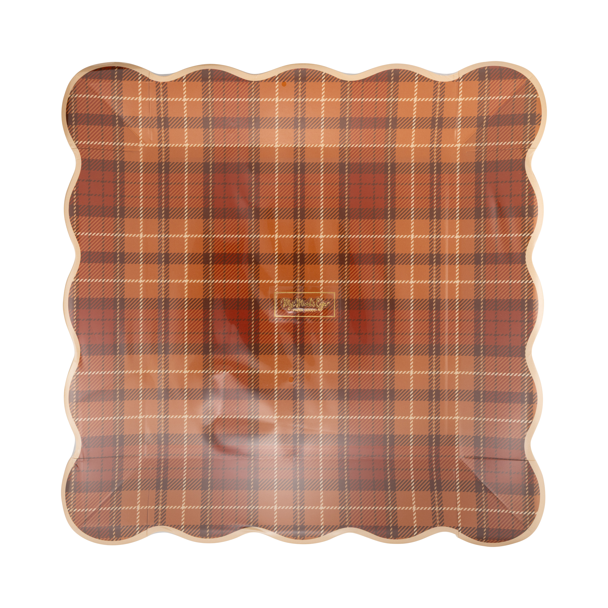 Autumn Plaid Paper Plates