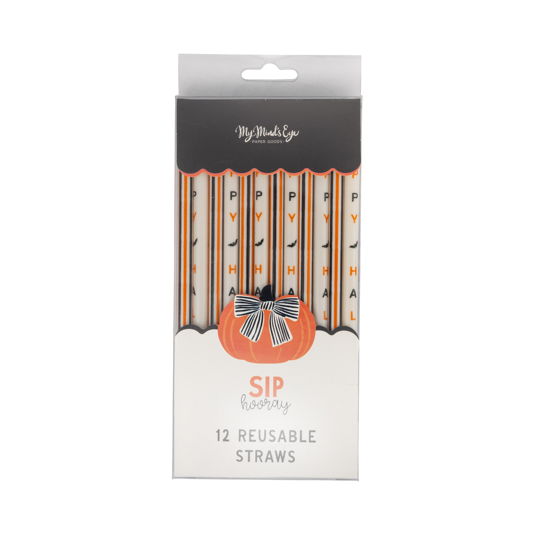 Happy Halloween Reusable Straws