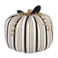 XL Black & Gold Halloween Fabric Pumpkin
