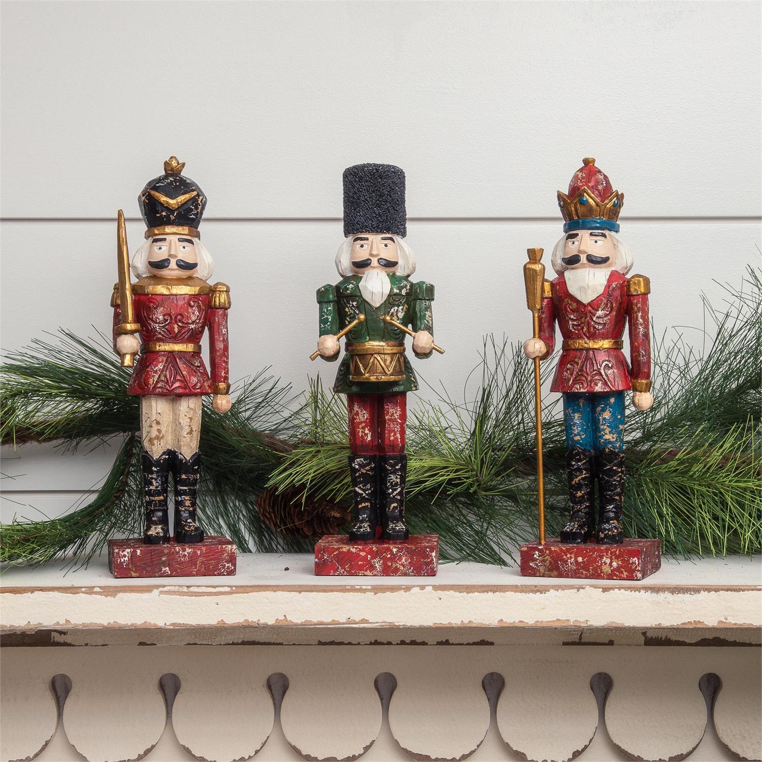 Classic Nutcracker Figurines, set of 3