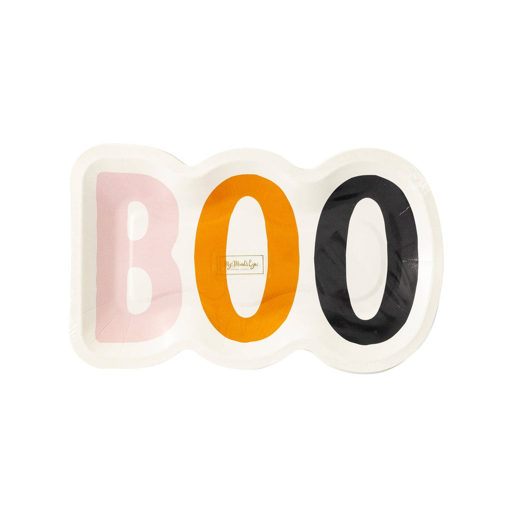 Boo Shaped Paper Plate