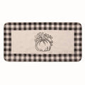 Ceramic White Buffalo Check Pumpkin Tray