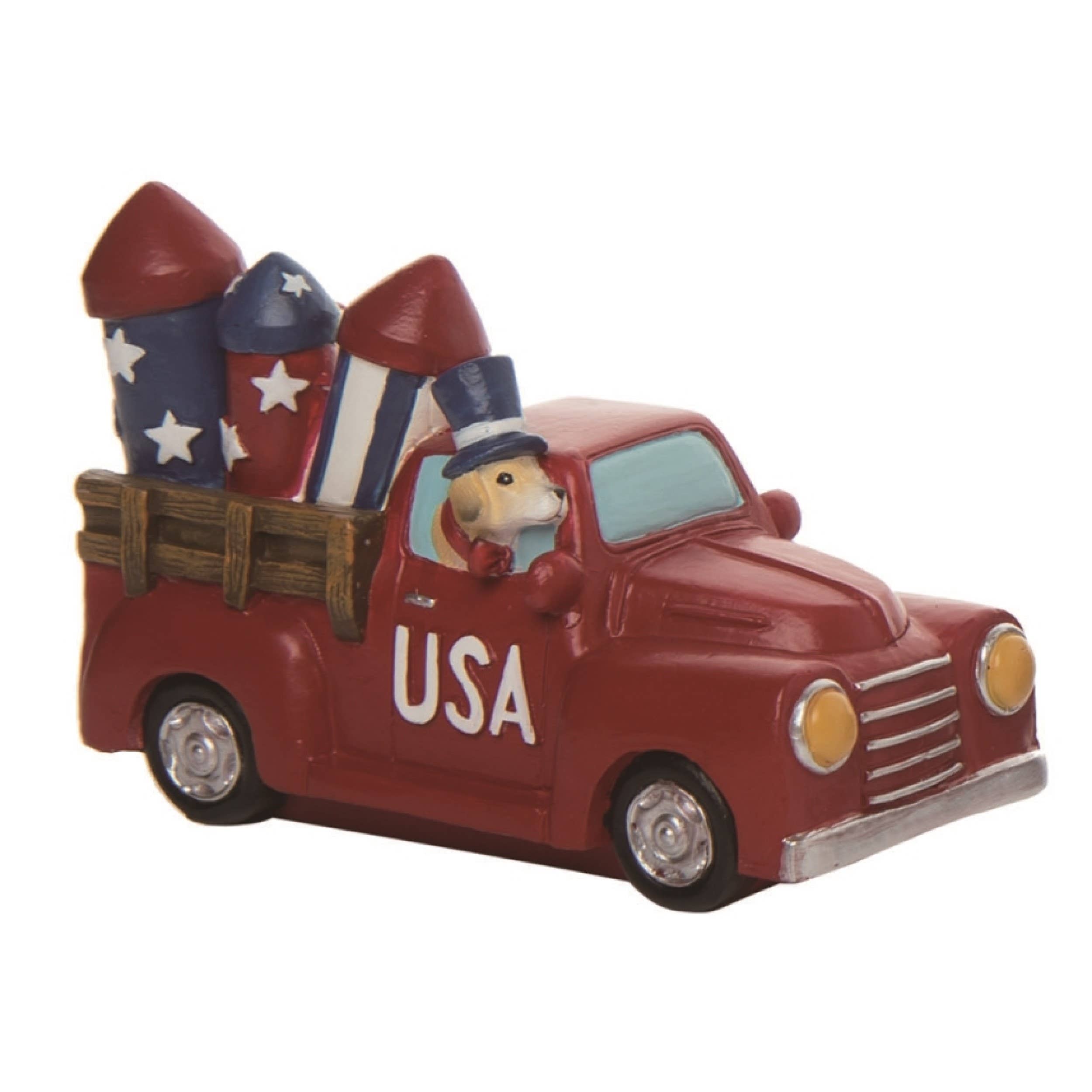 Patriotic Americana Vehicle Figurine