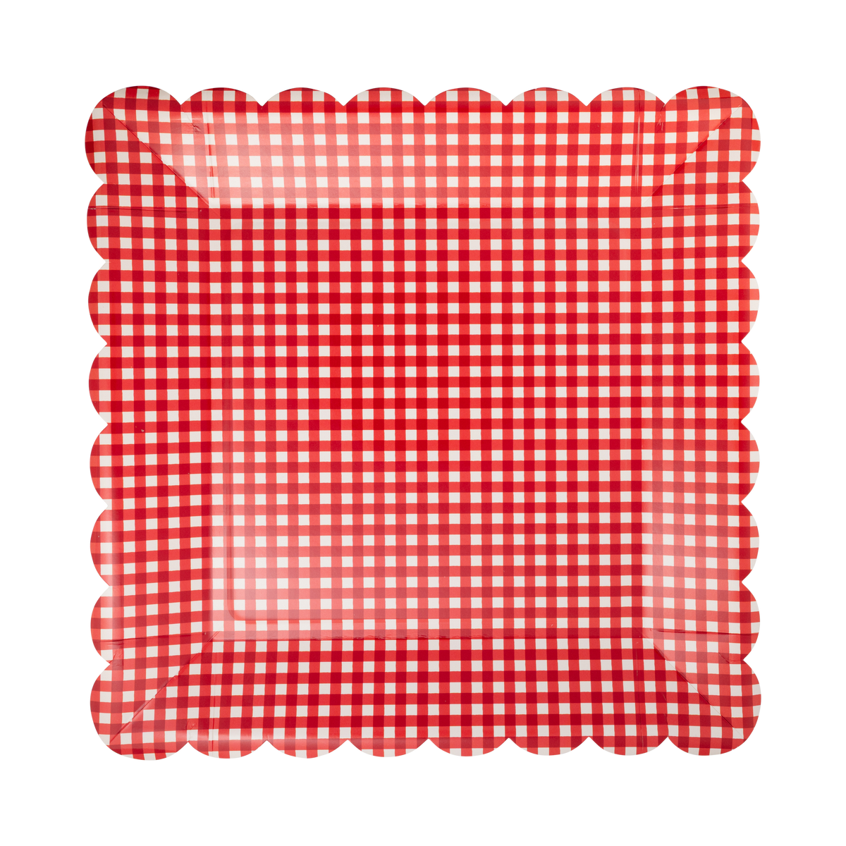 Gingham Plate Set