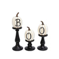 Resin BOO TableTop Decor, set of 3
