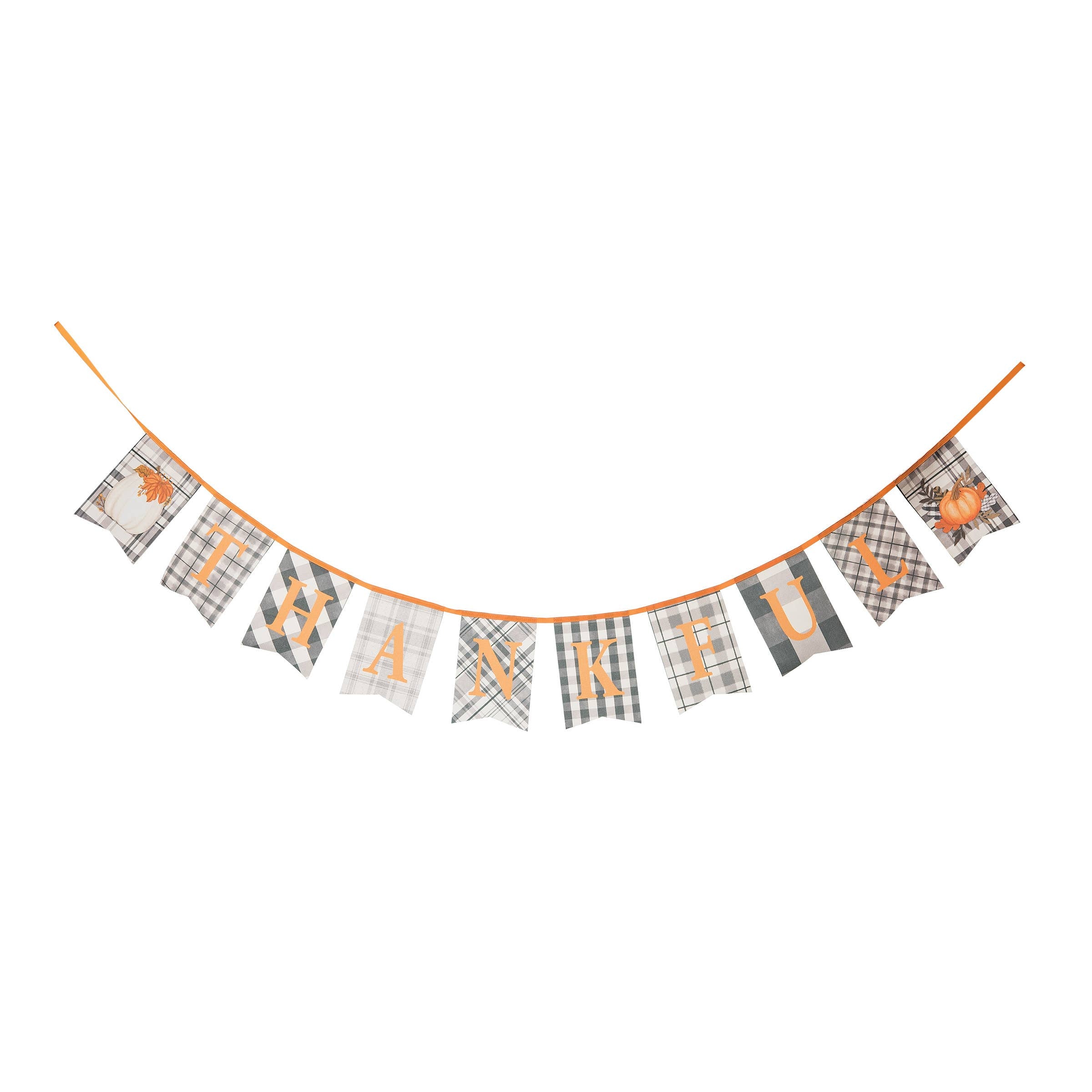 Fall/Harvest Thankful Plaid Banner