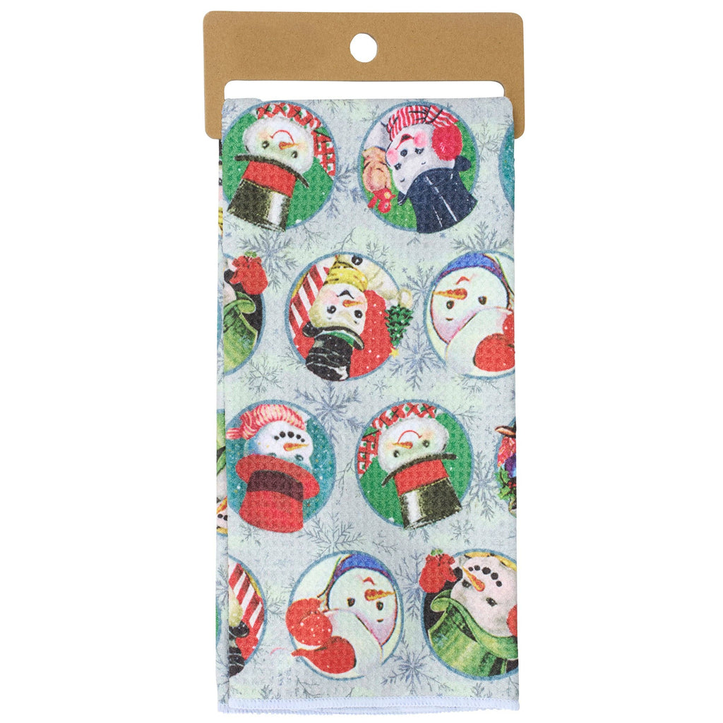 Retro Snowman Kitchen Towel