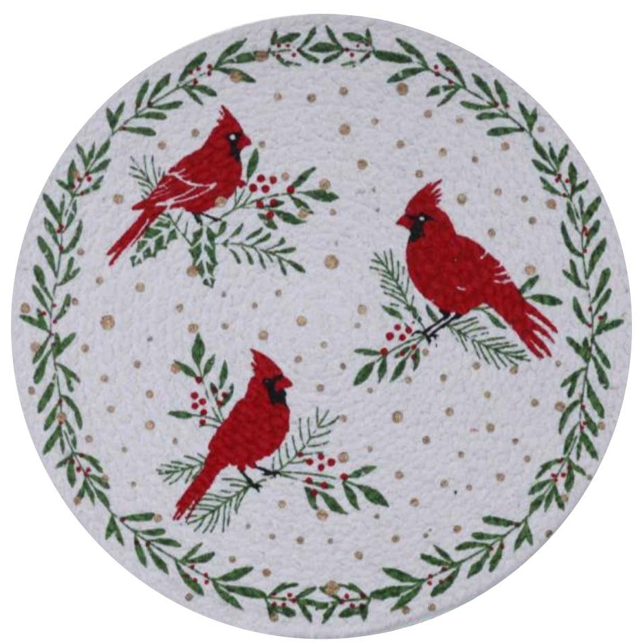 Christmas Cotton Braided Round Placemat