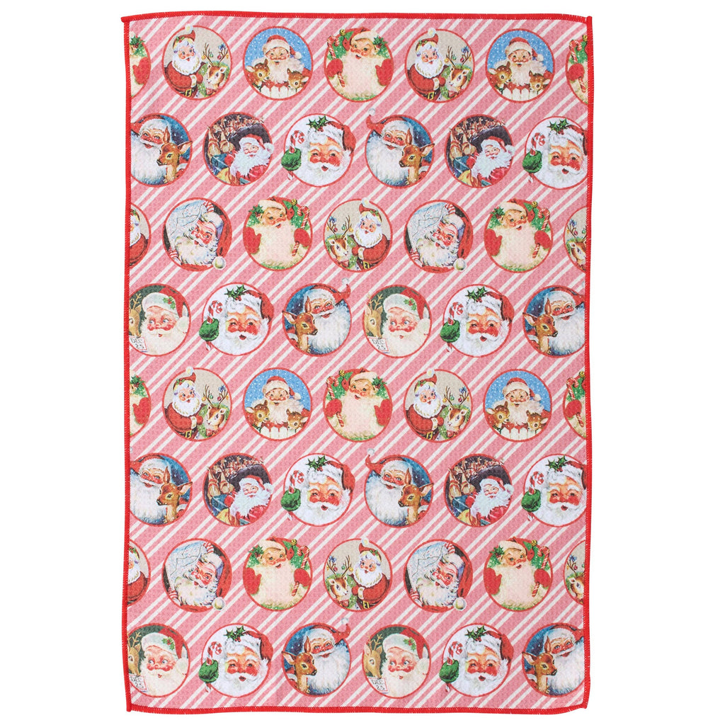 Santa Faces Kitchen Towel