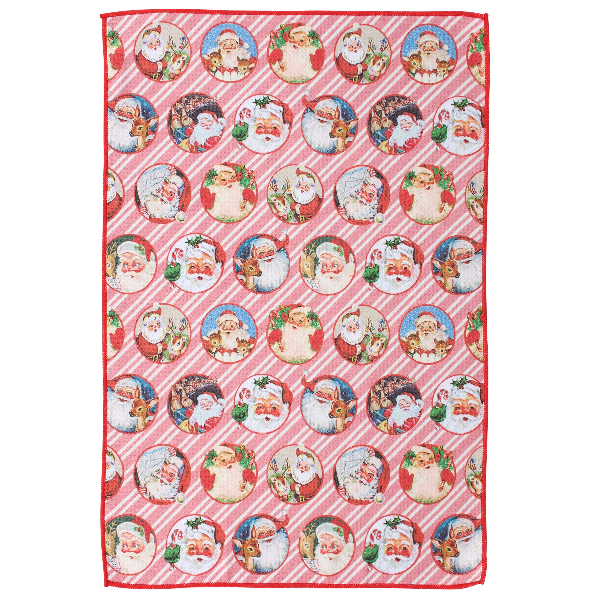 Santa Faces Kitchen Towel
