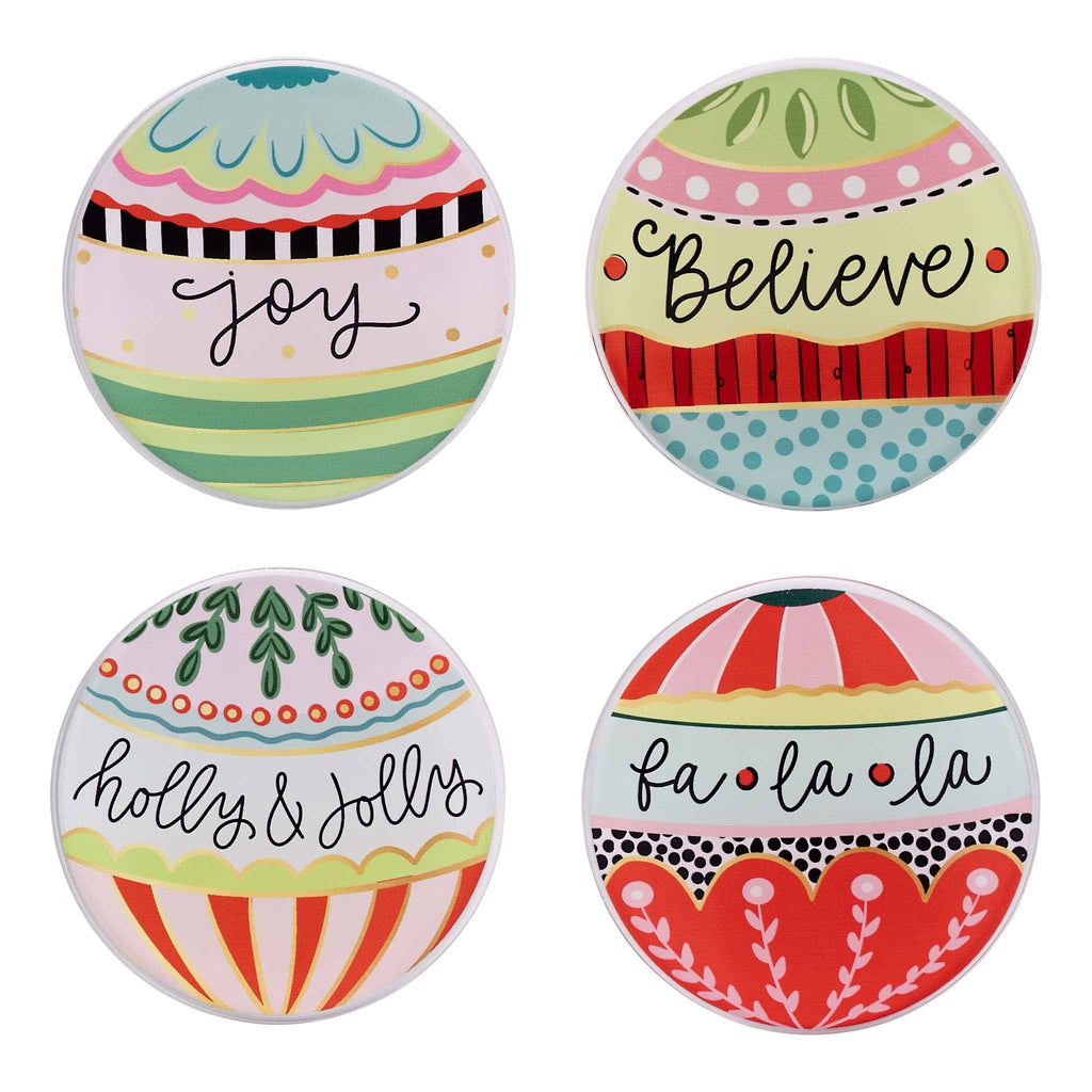 Holly Jolly Coaster Set/4
