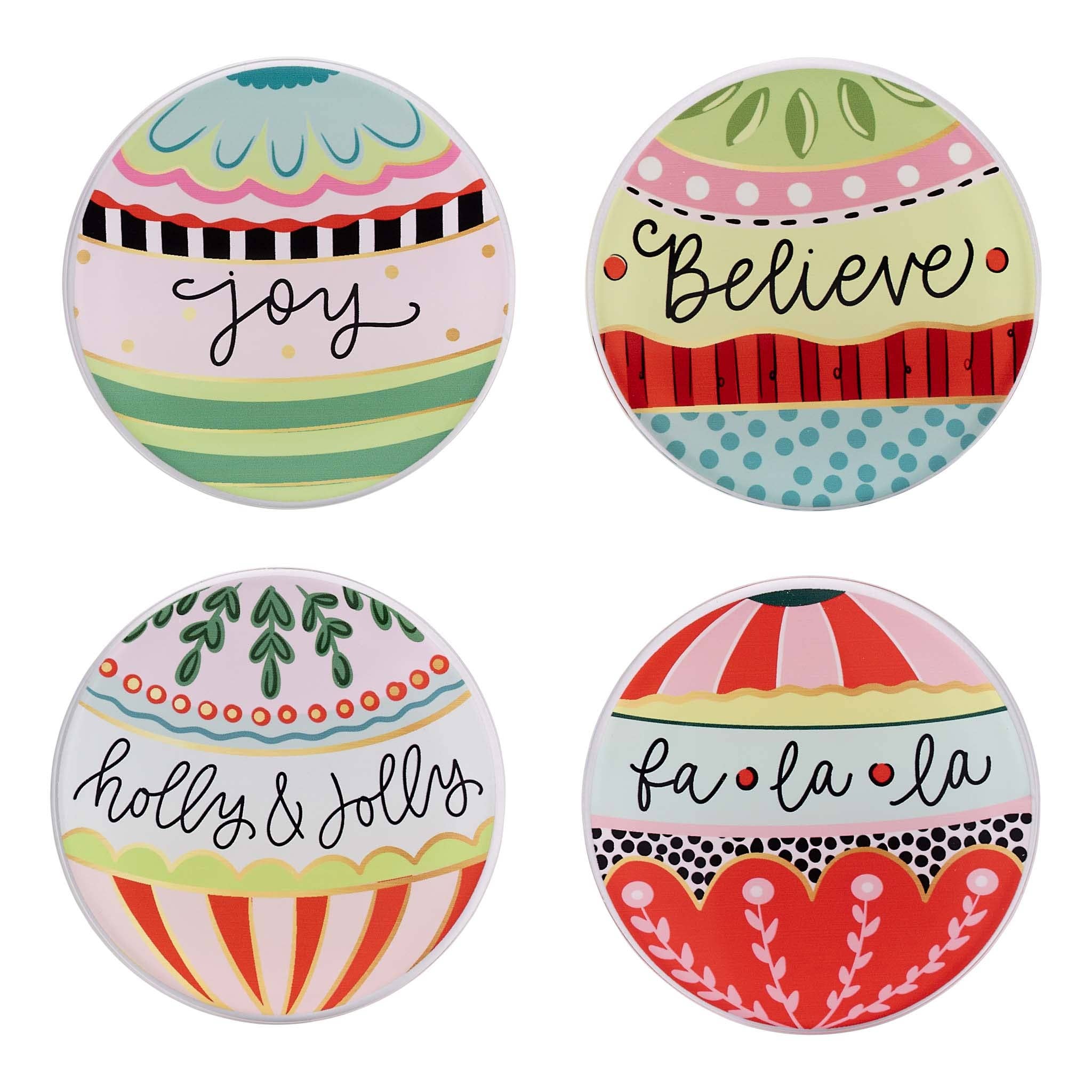 Holly Jolly Coaster Set/4