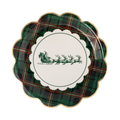 Doily Plaid Plate - 9"