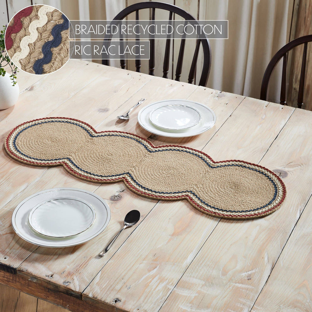 Americana Ric Rac Table Runner 12x36