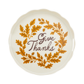 Give Thanks Round Bamboo Tray