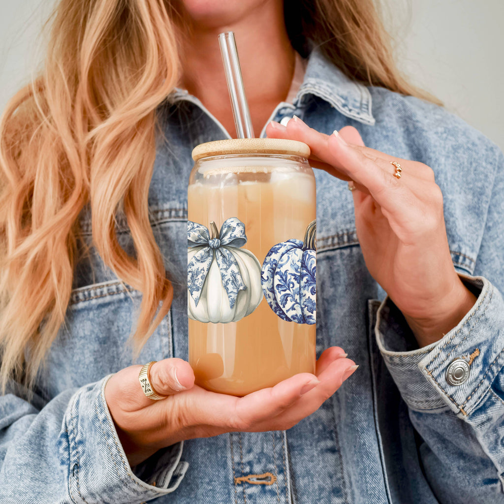 Fall Glass Tumblers
