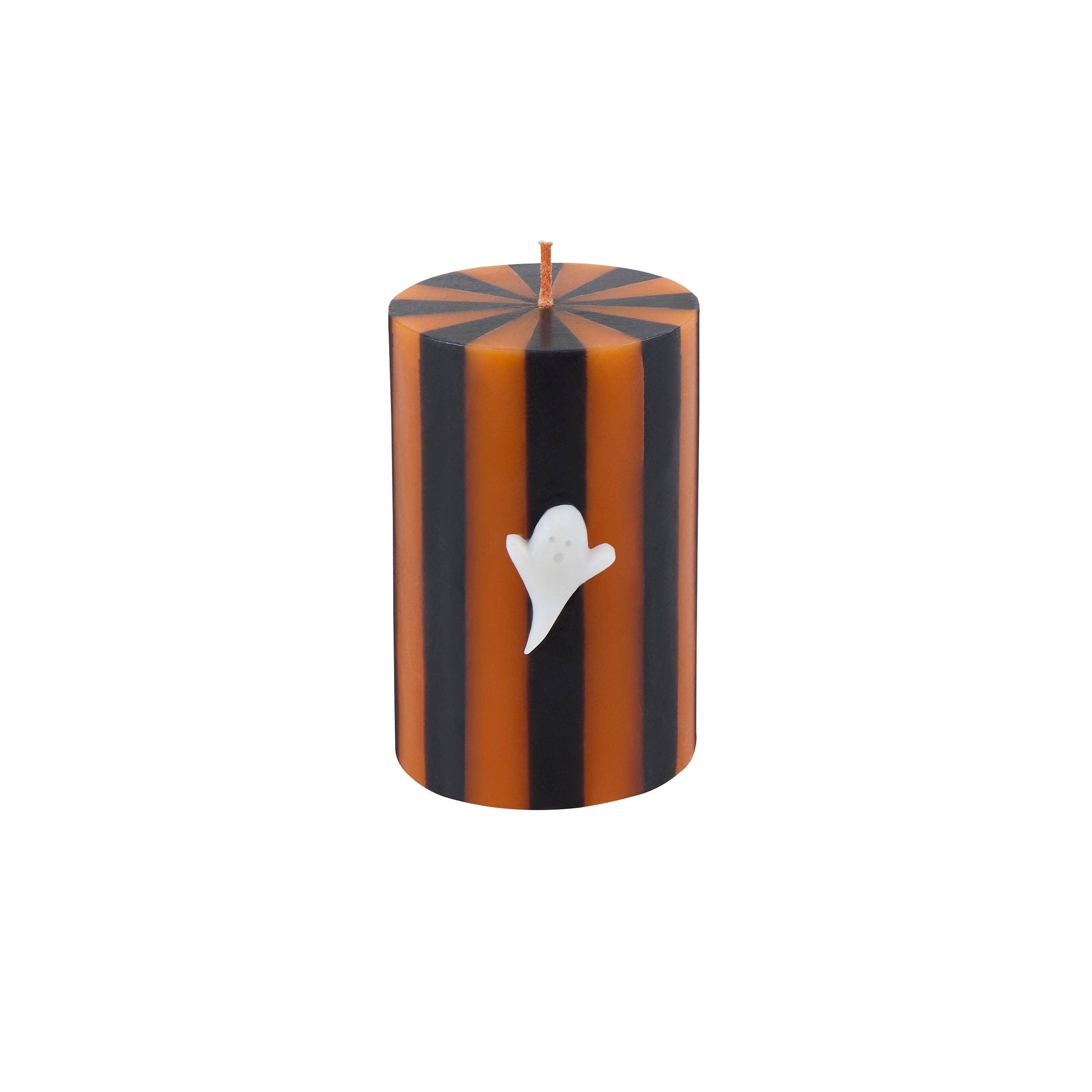 Halloween Striped Pillar Candles, set of 3