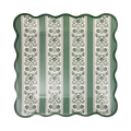 Floral Striped Plate - 9"