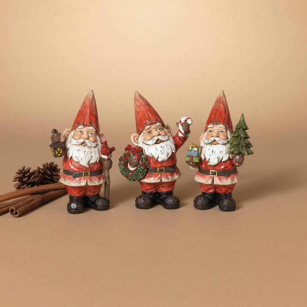 Christmas 5.9"H Resin Holiday Santa, Assorted Styles
