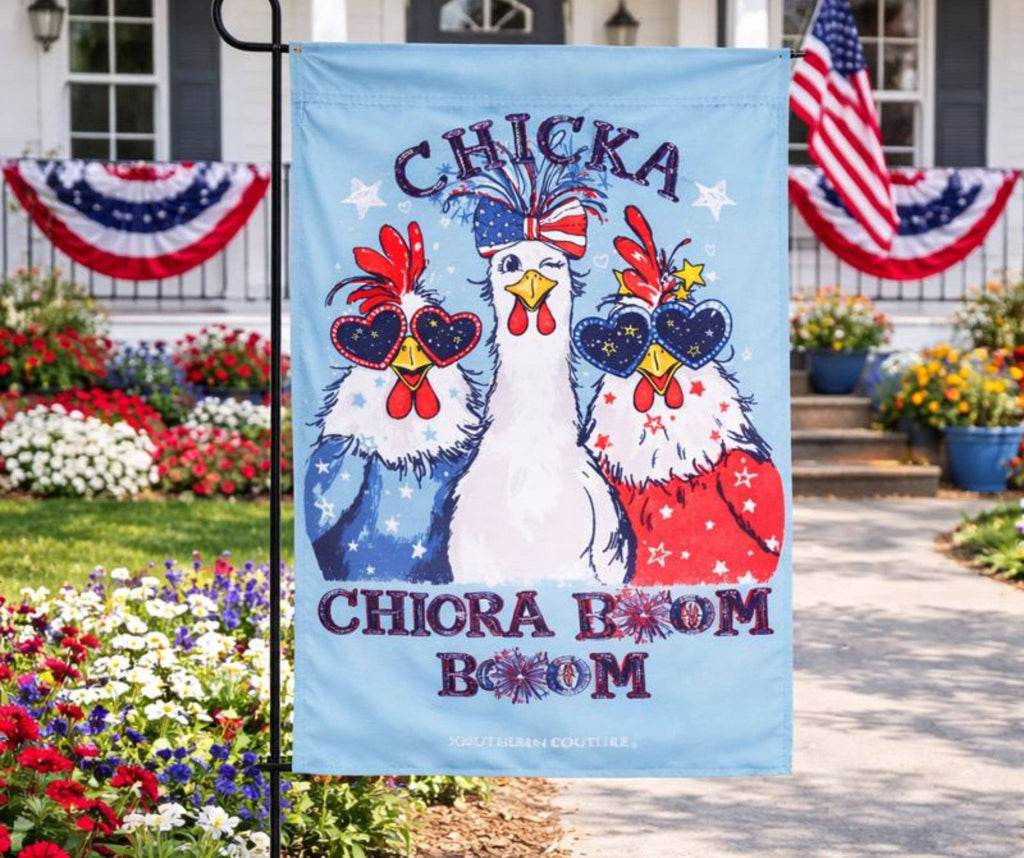 Chicka Boom Boom Garden Flag