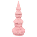 12" Flocked Modern Pink Resin Tree