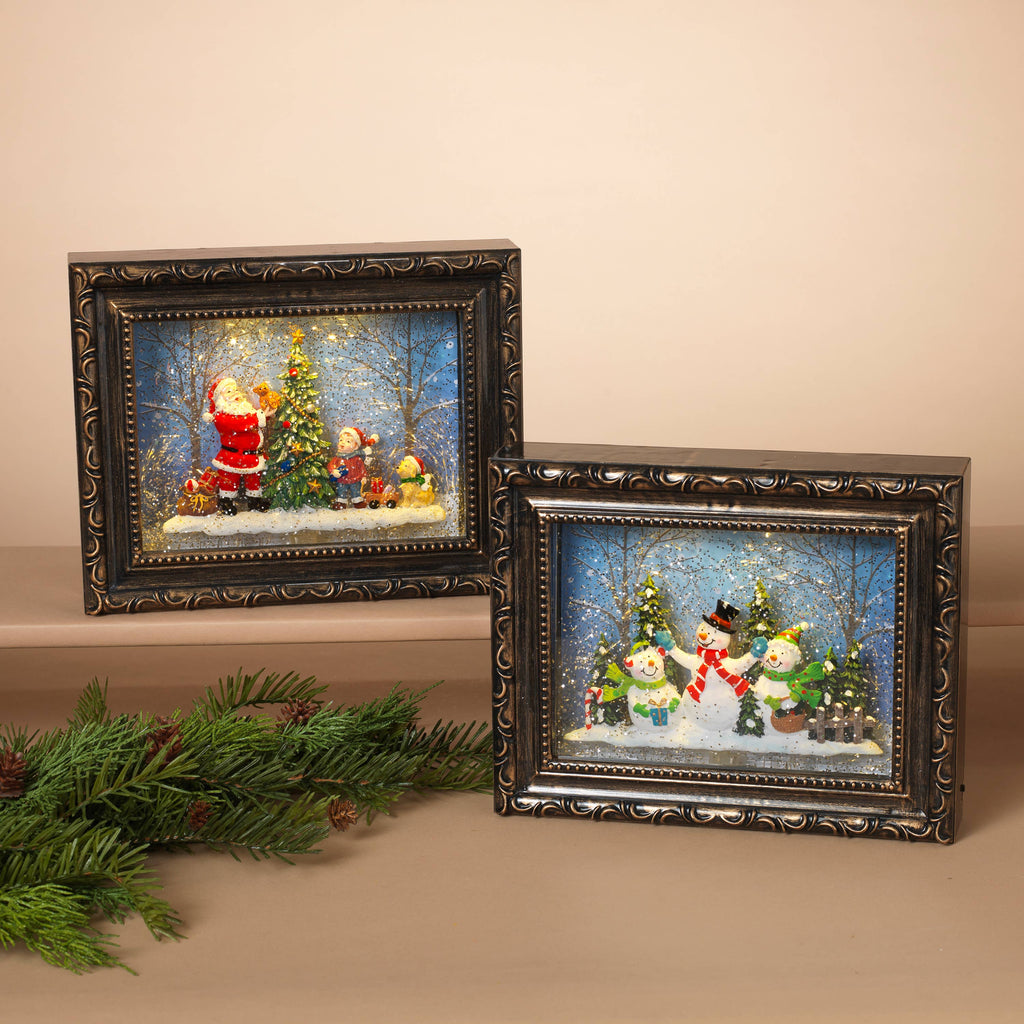 Christmas 9.5"L B/O Lighted Spinning Water