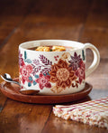 Autumn Bloom Soup Mug Stoneware Multi