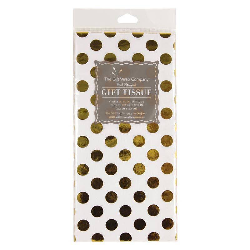 Golden Spots Foil Stamped - Tissue Paper