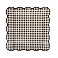 Black Gingham 10" Plate
