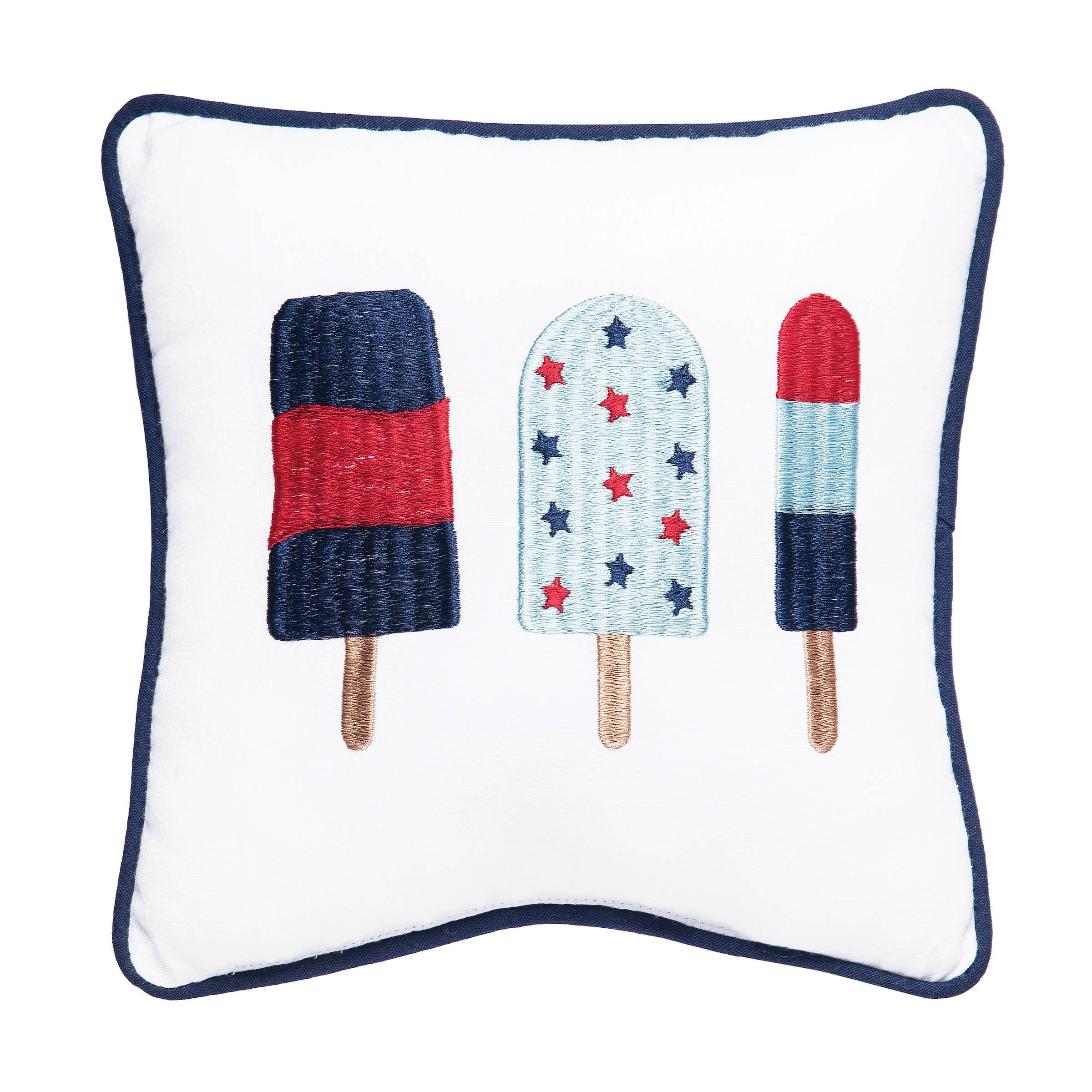 Patriotic 3 Popsicles 4th Of July Throw Pillow