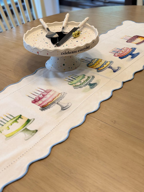 Cakes Celebration Table Runner