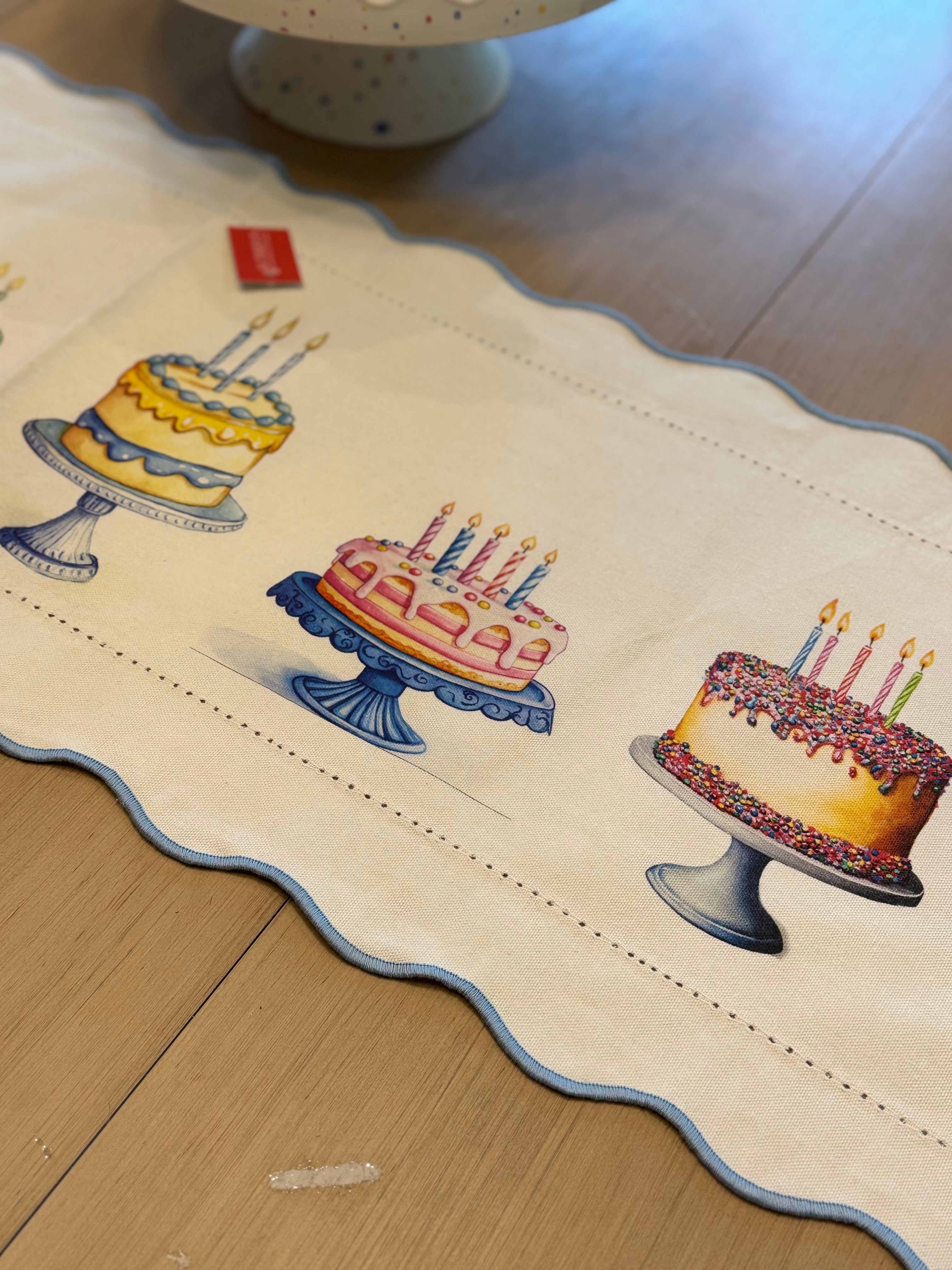 Cakes Celebration Table Runner