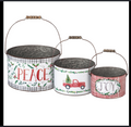 Joy Peace Bucket Set