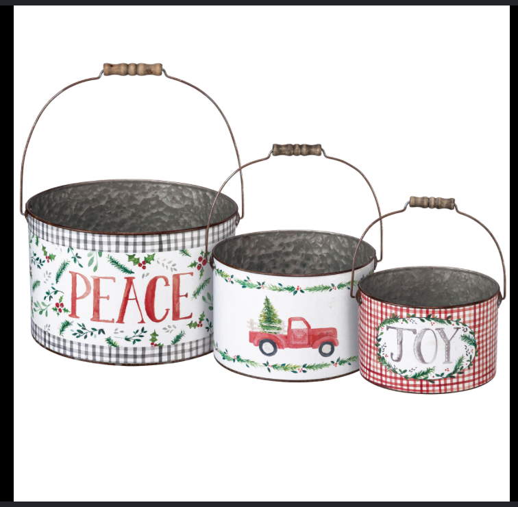 Joy Peace Bucket Set