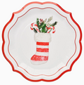 Merry and Bright Paper Salad Plate/8pk