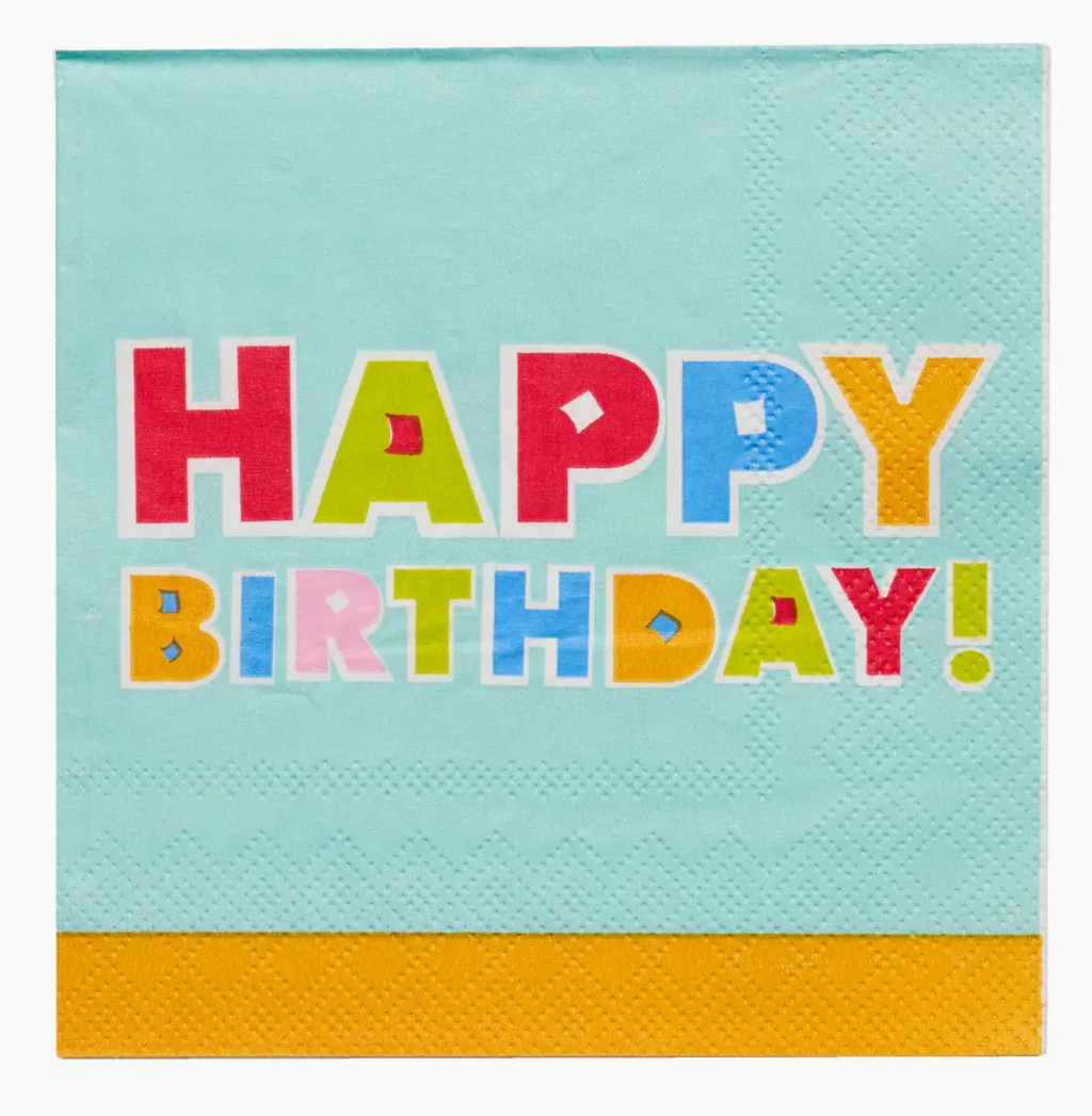 Bright Birthday Cocktail Napkins/26pk