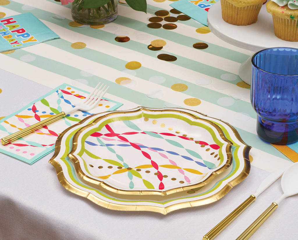 Bright Birthday Salad Plates/8pk