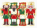 Salad Plate Nutcracker Christmas Assorted/8 Pkg