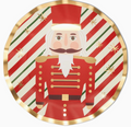 Wavy Dinner Plate Nutcracker Christmas/8 Pkg