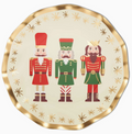 Wavy Salad Plate Nutcracker Christmas/8 Pkg
